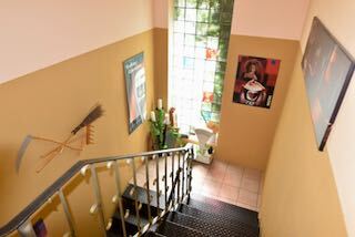 Treppe zum Saale