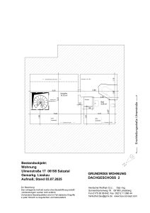 Aufmass Bestandswohnung_Ulmenstr. 17_Lieskau_Grundriss DG 2